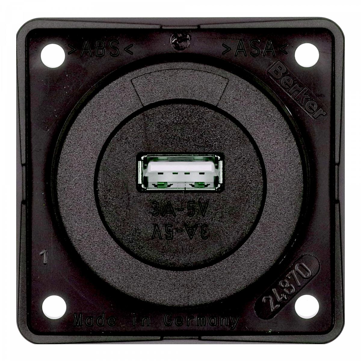 Contactdoos USB 12V 3A Bruin 09 26032501 Calpe