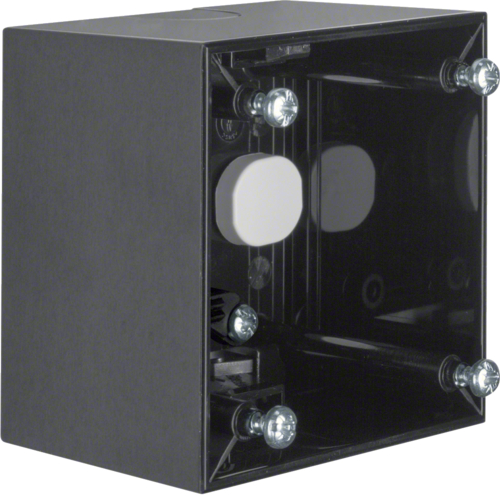 09-11512520 Surface-mounted housing Surface-mounted housings 91151 (high) and 91152(flat) series.

-With cable entry (91151 series)
-For mounting on combustible base surface
-To built-on installation of devices
-To built-on installation of switches and push-buttons (91152 series)