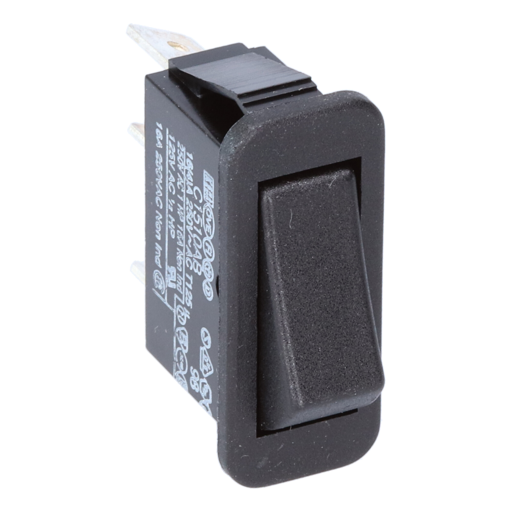 40C1510ABAAA Rocker switch 1P series 1300-1500-5500-6000 Bulgin offers an extensive range of switch types with numerous switching options.
Specific customer wishes such as color and print can be fulfilled. For several years now, the switching and signaling program has been offered under Bulgin, for which the products were known under the name Arcolectric.

The 1-pole switches 1500 standard switch & 1300 High Inrush switch. 150A to EN61058-1 and 16A 250Vac. 5500 series: Illuminated switches. 16A 250Vac.