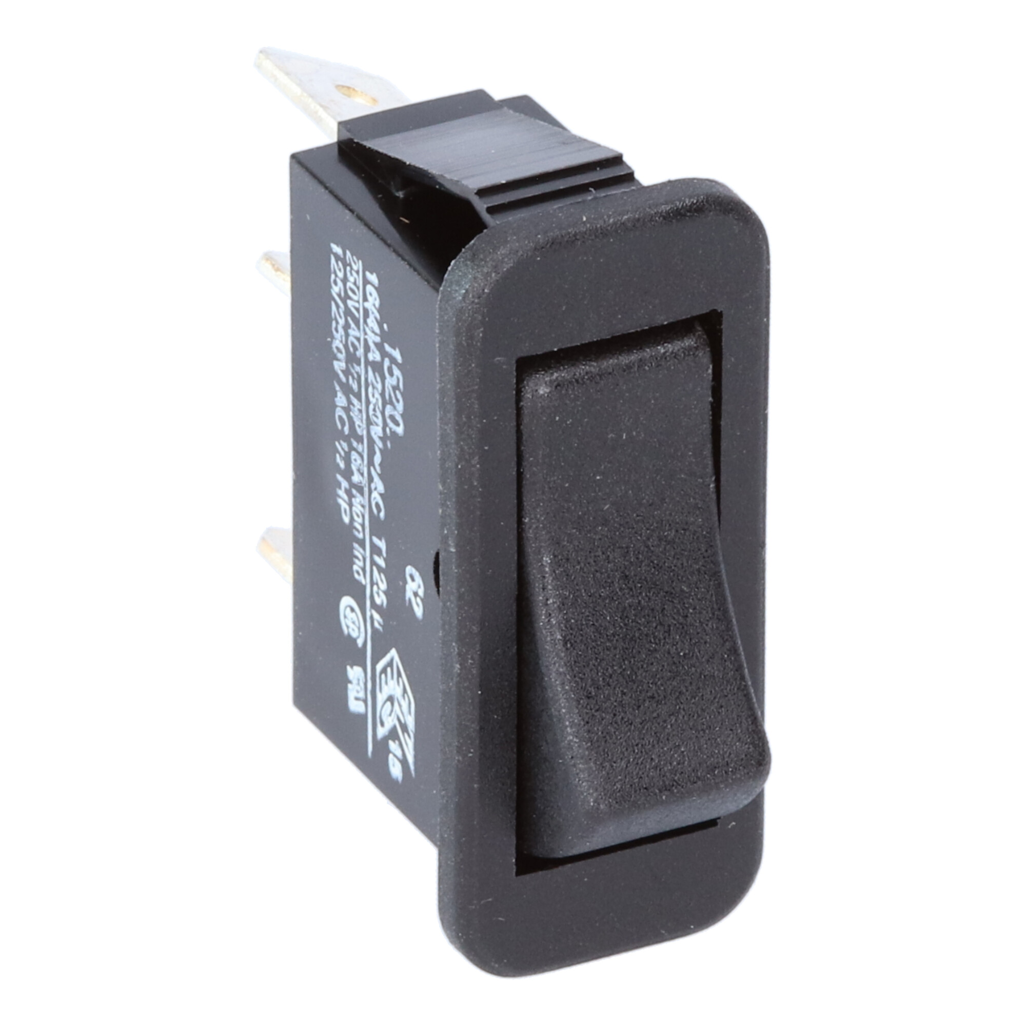 40C1520VBAAD Rocker switch 1P series 1300-1500-5500-6000 Bulgin offers an extensive range of switch types with numerous switching options.
Specific customer wishes such as color and print can be fulfilled. For several years now, the switching and signaling program has been offered under Bulgin, for which the products were known under the name Arcolectric.

The 1-pole switches 1500 standard switch & 1300 High Inrush switch. 150A to EN61058-1 and 16A 250Vac. 5500 series: Illuminated switches. 16A 250Vac.