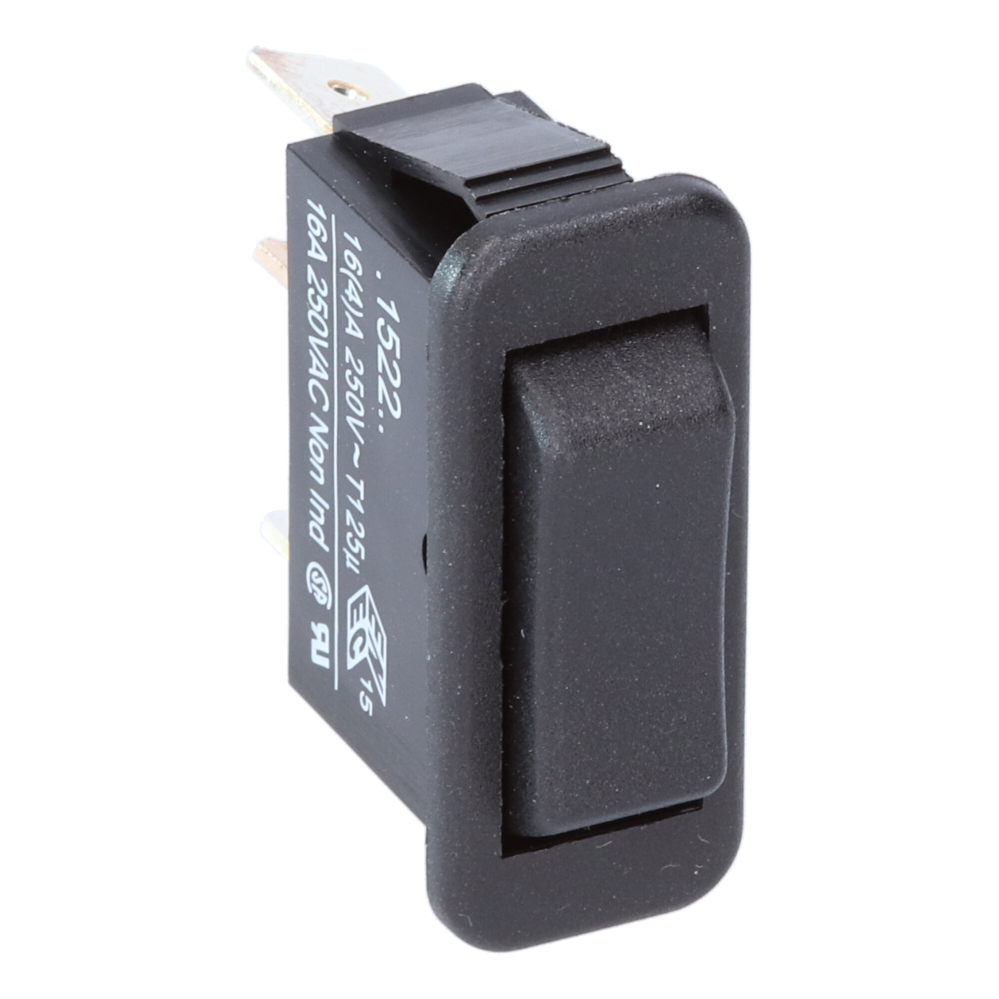 40C1522ABAAA Rocker switch 1P series 1300-1500-5500-6000 Bulgin offers an extensive range of switch types with numerous switching options.
Specific customer wishes such as color and print can be fulfilled. For several years now, the switching and signaling program has been offered under Bulgin, for which the products were known under the name Arcolectric.

The 1-pole switches 1500 standard switch & 1300 High Inrush switch. 150A to EN61058-1 and 16A 250Vac. 5500 series: Illuminated switches. 16A 250Vac.