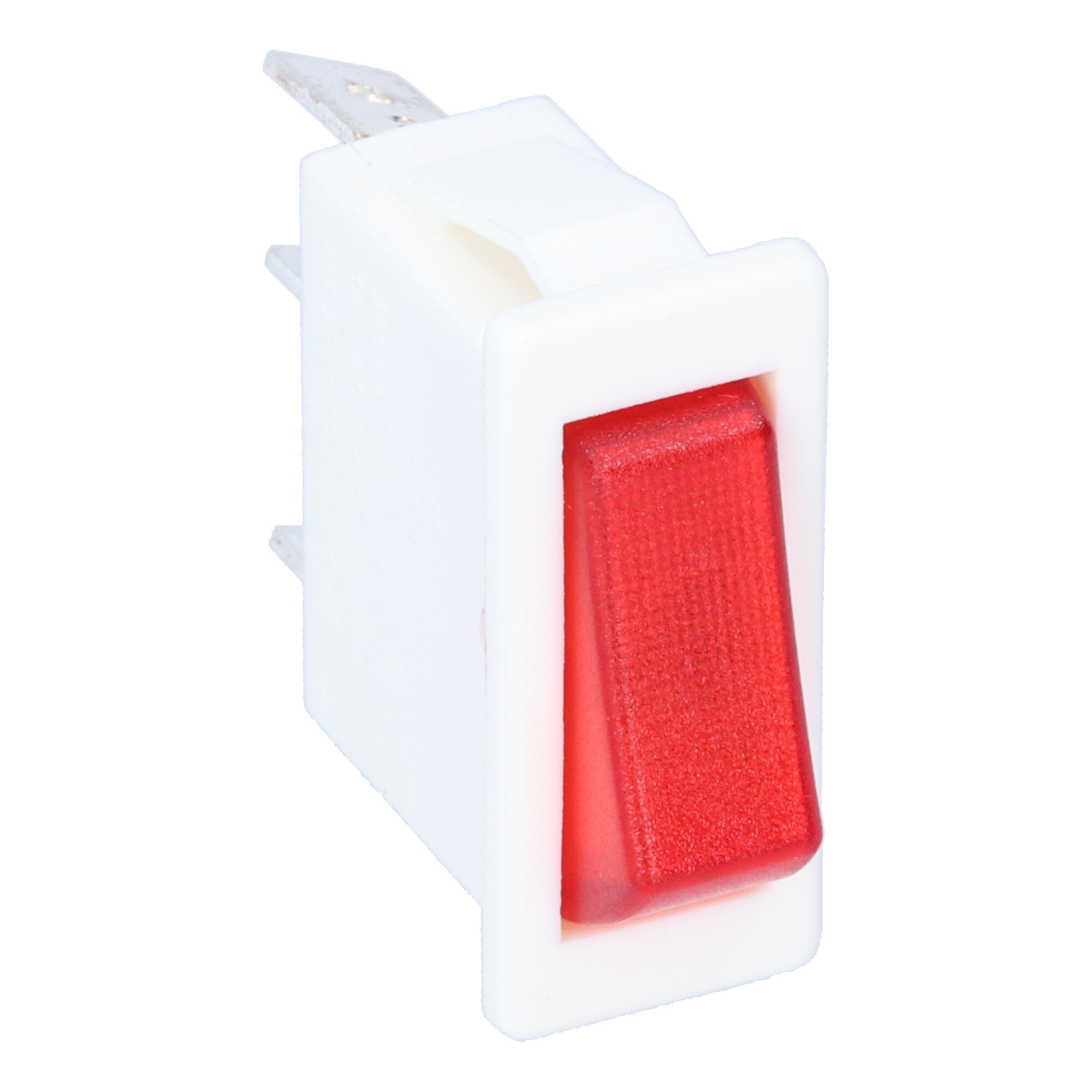 40C5503ALNAC Rocker switch: 1P 16A/250V (I-0/L) white/red