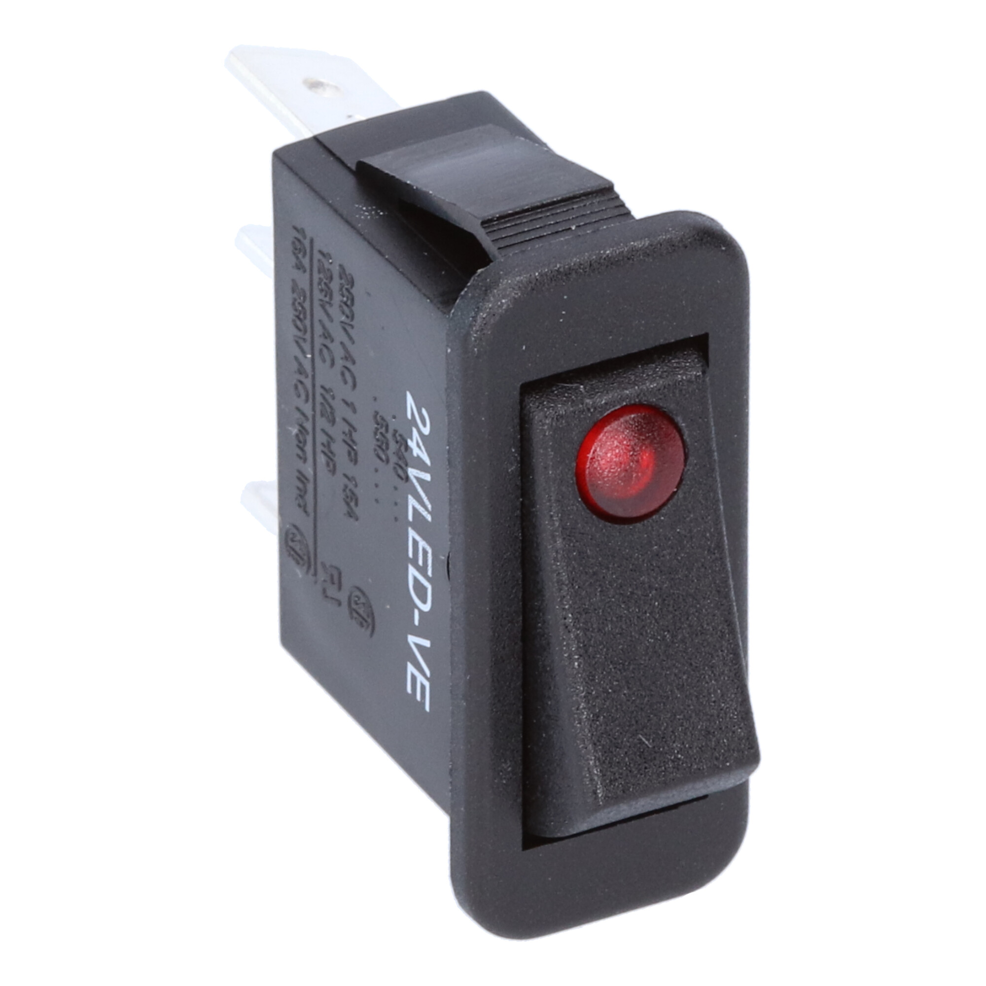 40C5503PBFAB Rocker switch 1P series 1300-1500-5500-6000 Bulgin offers an extensive range of switch types with numerous switching options.
Specific customer wishes such as color and print can be fulfilled. For several years now, the switching and signaling program has been offered under Bulgin, for which the products were known under the name Arcolectric.

The 1-pole switches 1500 standard switch & 1300 High Inrush switch. 150A to EN61058-1 and 16A 250Vac. 5500 series: Illuminated switches. 16A 250Vac.