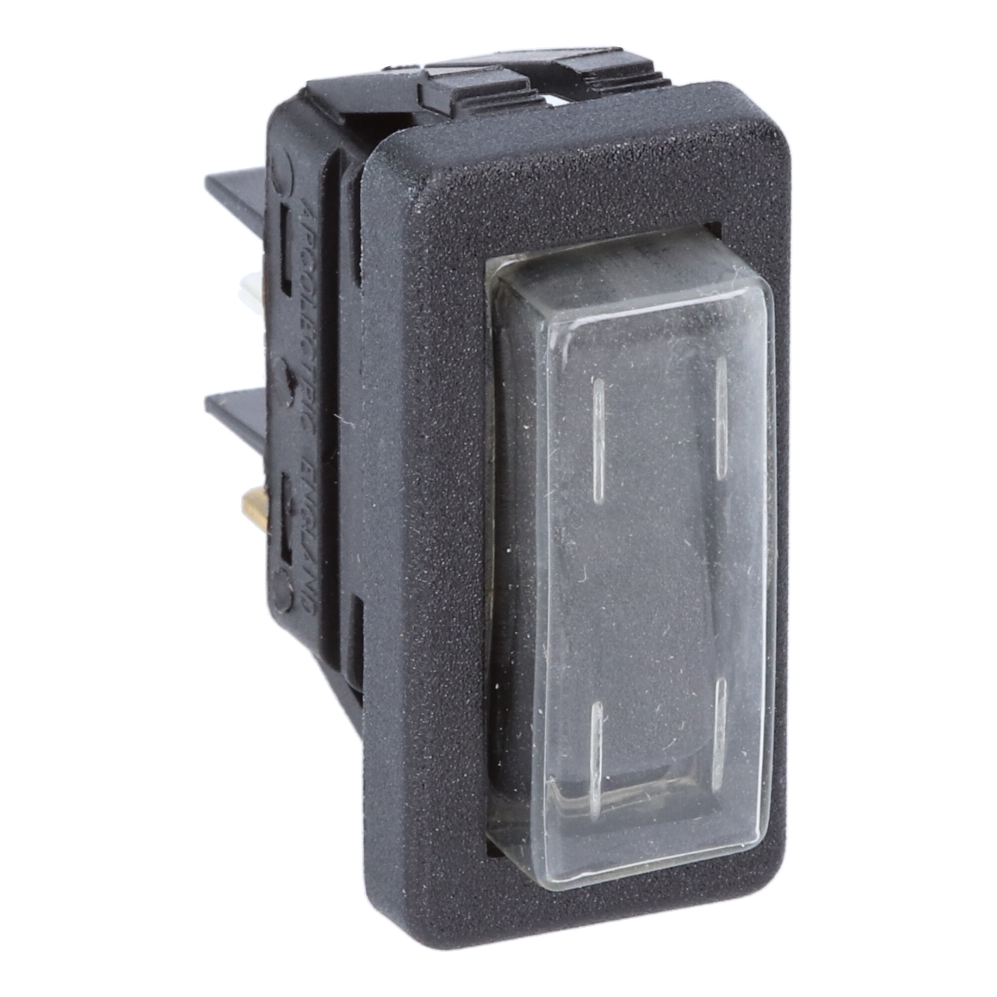 40C6000ALGAA Rocker switch 1P series 1300-1500-5500-6000 Bulgin offers an extensive range of switch types with numerous switching options.
Specific customer wishes such as color and print can be fulfilled. For several years now, the switching and signaling program has been offered under Bulgin, for which the products were known under the name Arcolectric.

The 1-pole switches 1500 standard switch & 1300 High Inrush switch. 150A to EN61058-1 and 16A 250Vac. 5500 series: Illuminated switches. 16A 250Vac.