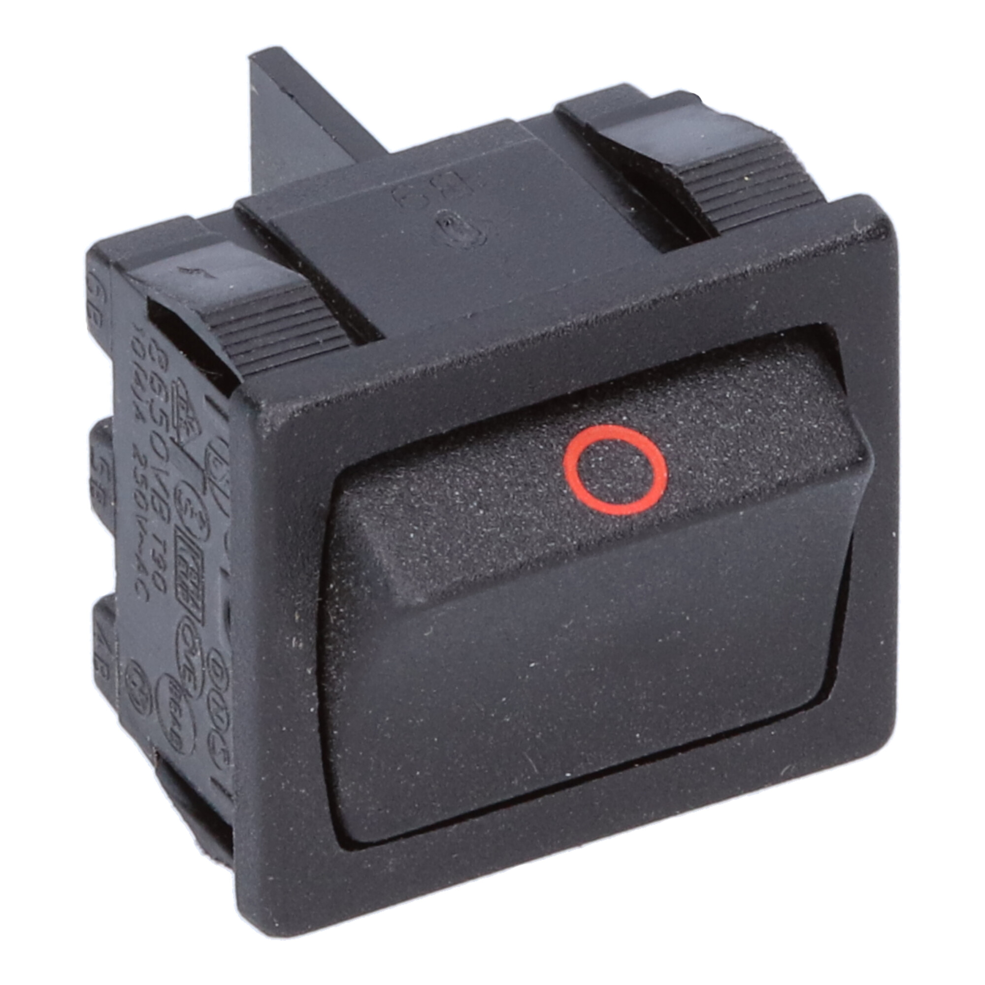 40H8650VBAAD Rocker switch: 2P 10A/250V (I-0) black/black