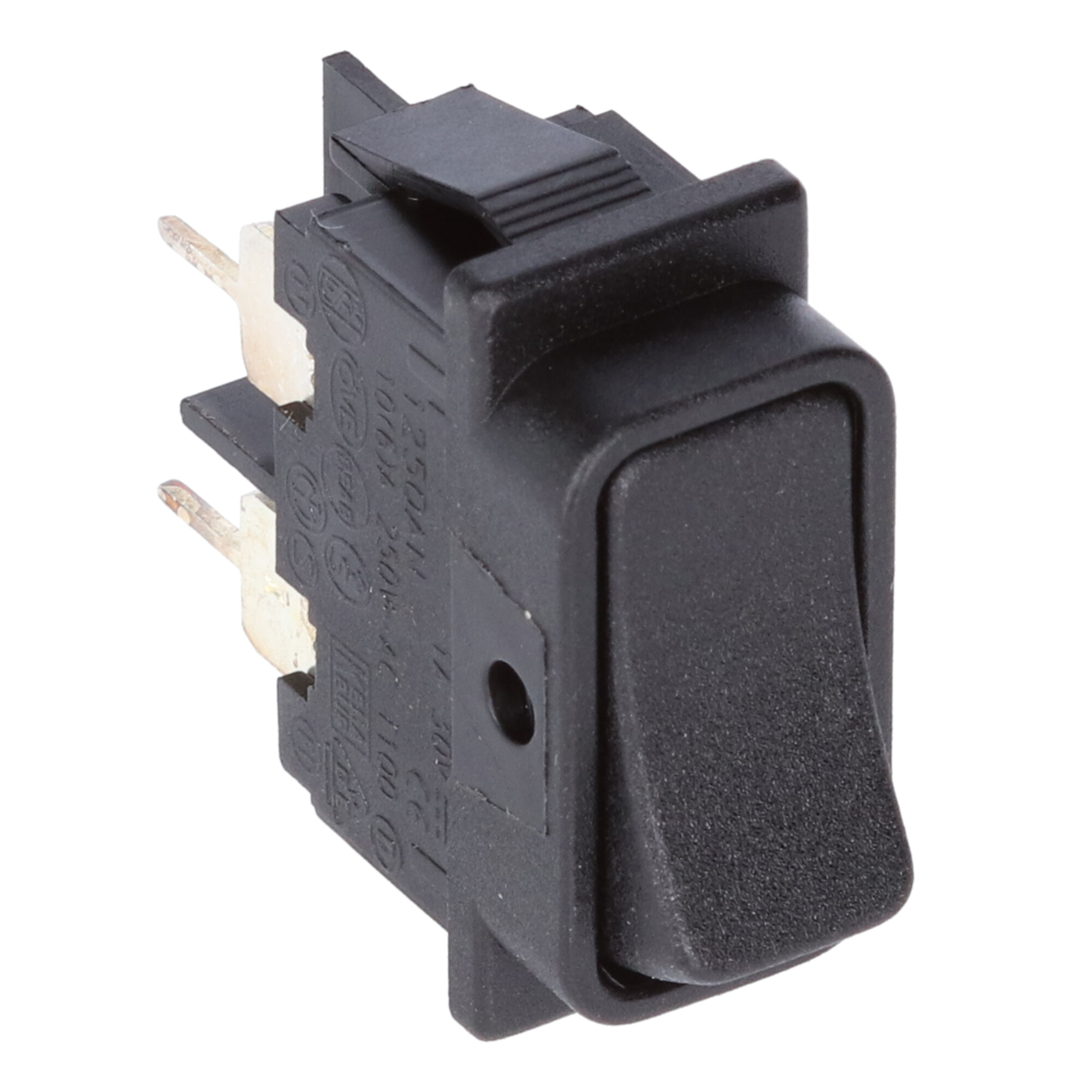 40X1250ANAAD Rocker switch: 2P 10A/250V (I-0) black/black PCB