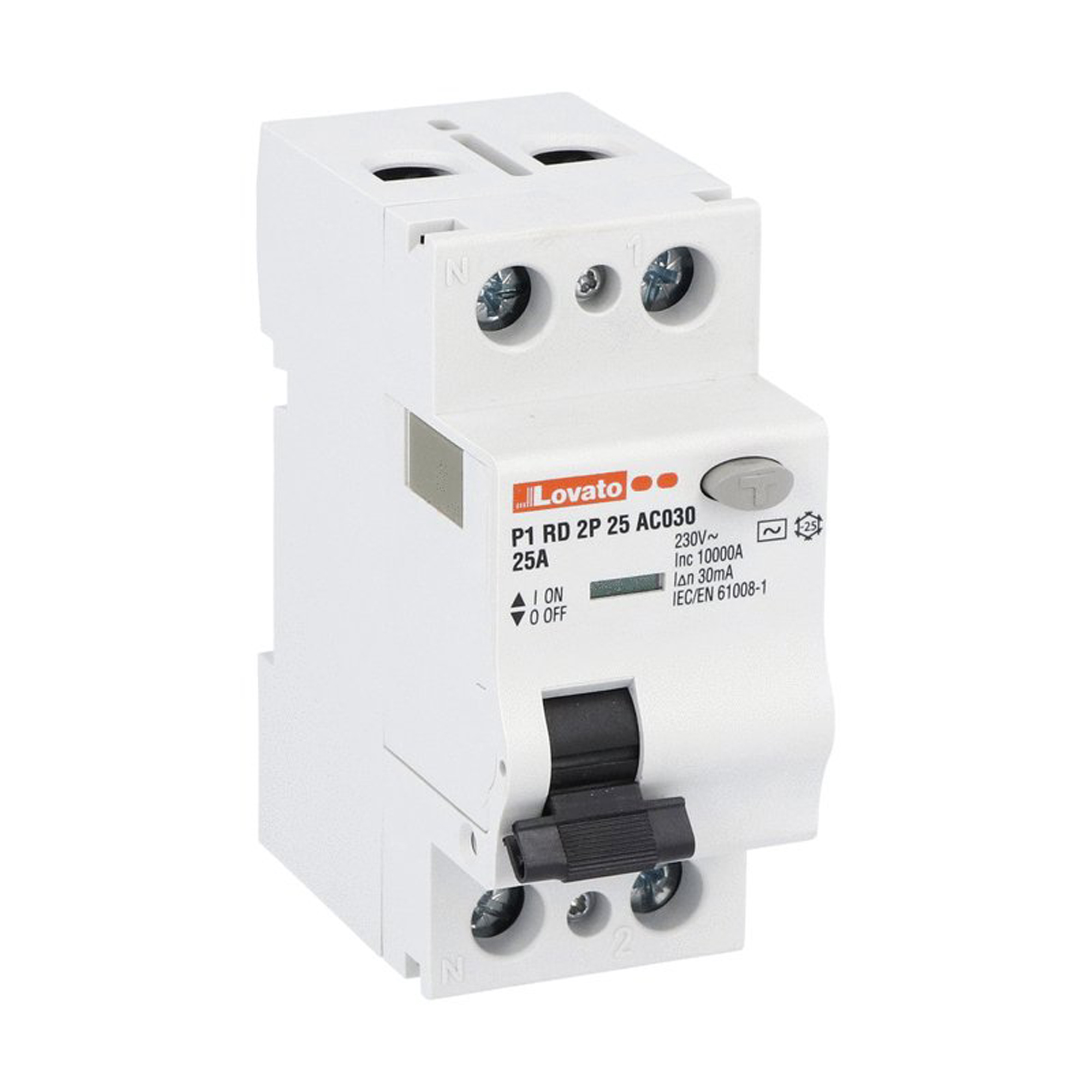 60-P1RD2P25AC030 Residual current circuit breakers P1RD The P1RD series Residual current circuit breakers are available in three types, A, AC.