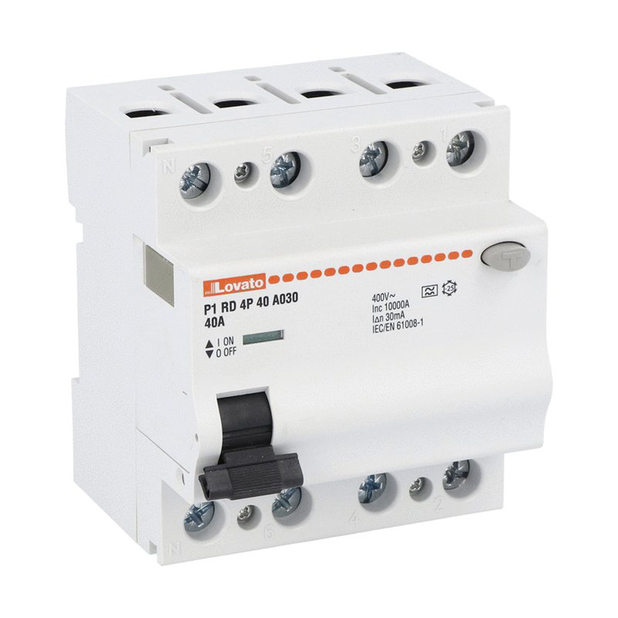 60-P1RD4P40A030 Residual current circuit breakers P1RD The P1RD series Residual current circuit breakers are available in three types, A, AC.