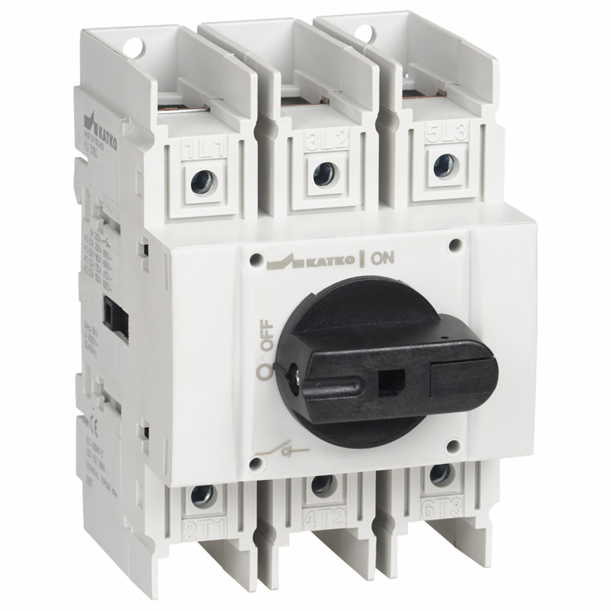 62-KU 3100 KU 16-160A 3- and 4-pole IN/OUT, compact, suitable for DIN-EN rail. The 4-pole version is also available with early-make and late-break neutral pole. The silver contactsensures safe and durable operation. Series KU modular design.