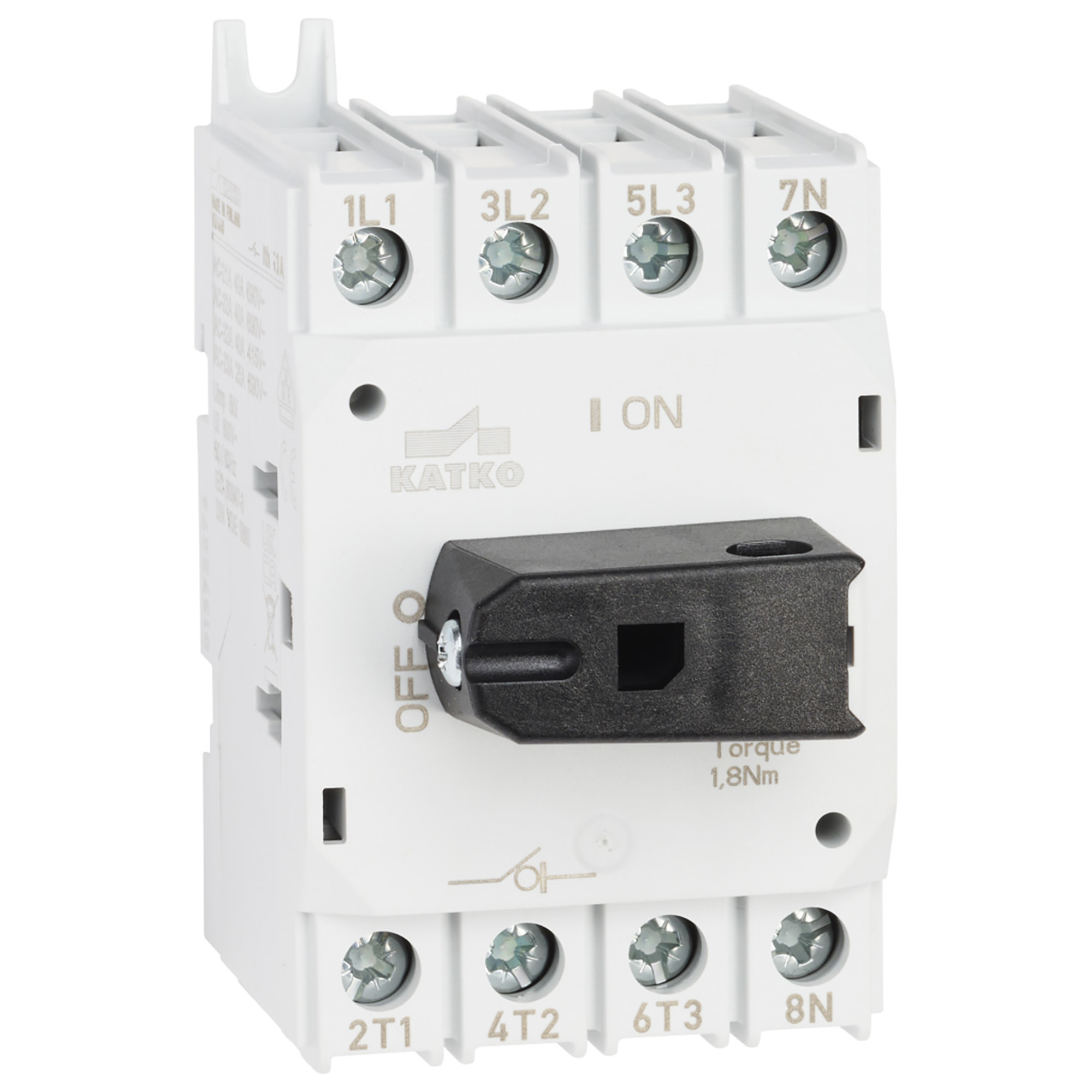 62-KU 416 KU 16-160A 3- and 4-pole IN/OUT, compact, suitable for DIN-EN rail. The 4-pole version is also available with early-make and late-break neutral pole. The silver contactsensures safe and durable operation. Series KU modular design.