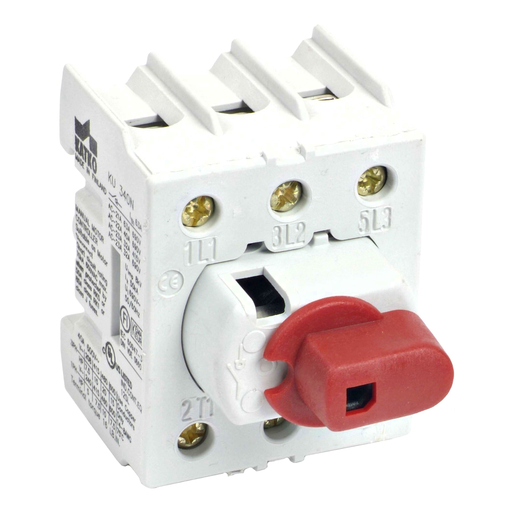 62-KU 316N KU-N 16-160A 3- and 4-pole IN/OUT, compact, suitable for DIN-EN rail. The 4-pole version is also available with early-make and late-break neutral pole. The silver contactsensures safe and durable operation. Series KU modular design.